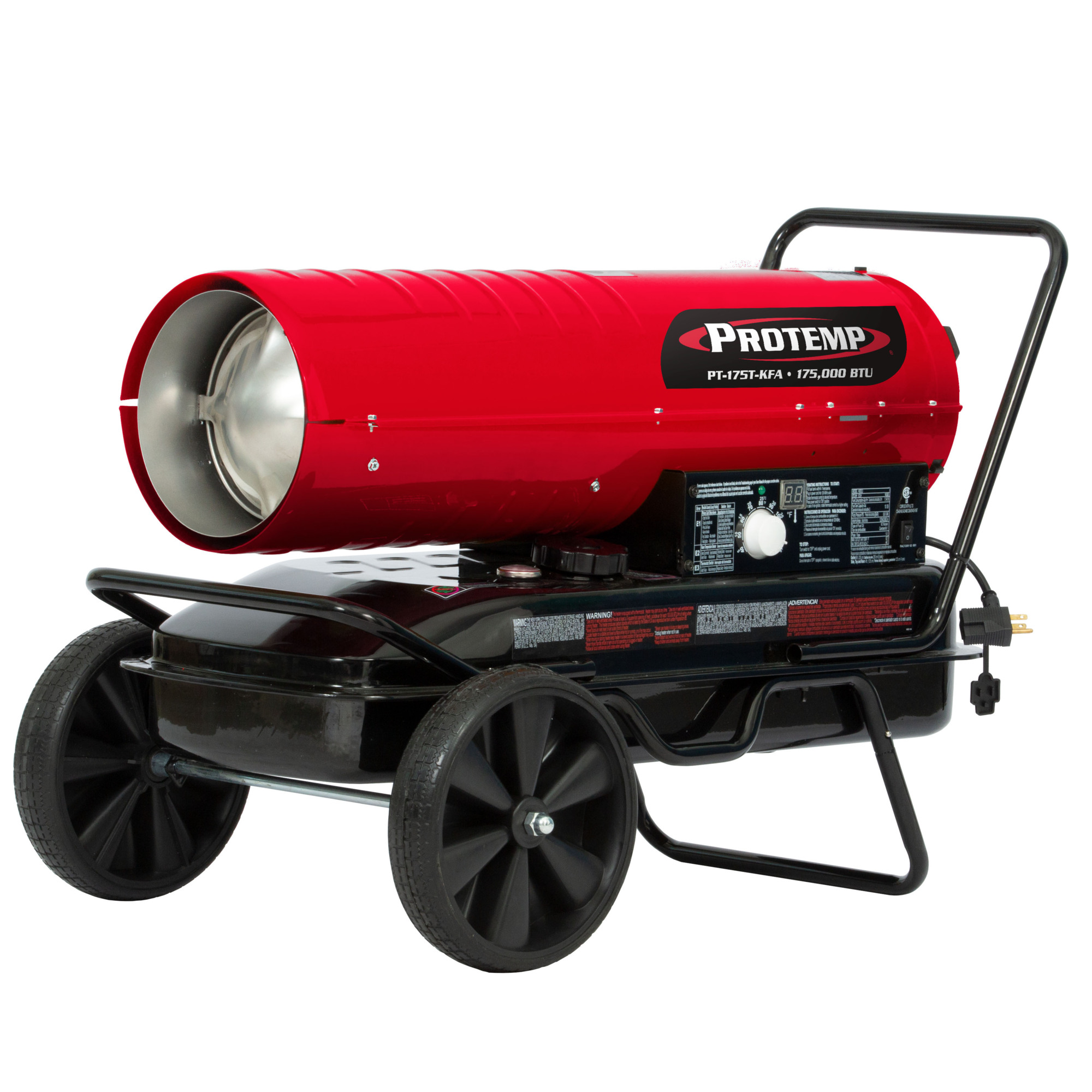 ProTemp 175K BTU Kerosene/Diesel Heater, Forced Air, Model# PT-175T-KFA